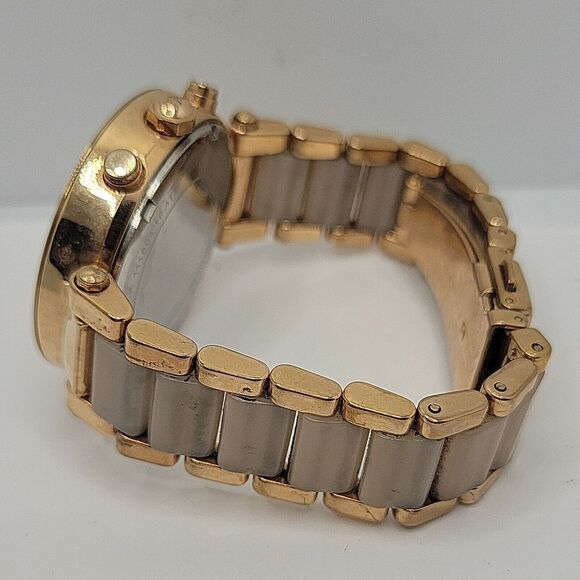 Michael Kors MK5896 Women's Stainless Steel Analog Blush Dial Quartz Watch BC851 - Picture 8 of 10